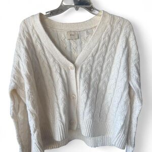Elie Women's Cream Cable Knit Sweater